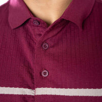 LCY | TWO TONE CONTRAST STRIPE POLO LCY