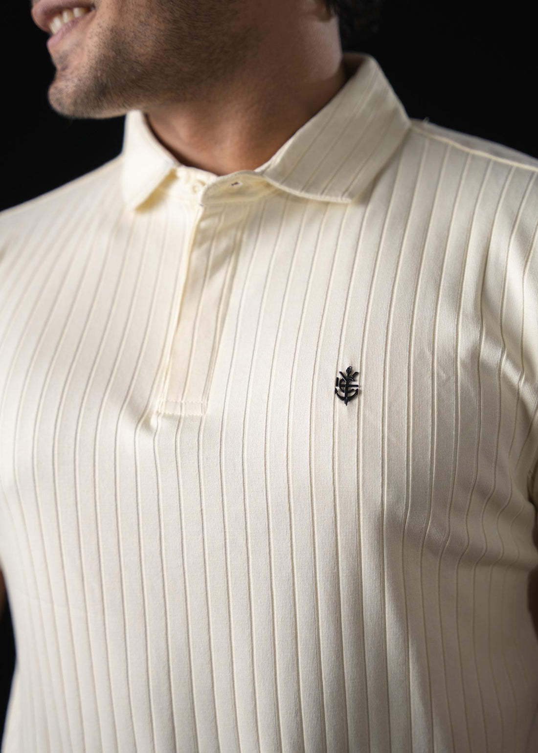 LCY | STRUCTURED VERTICAL STRIPE POLO LCY