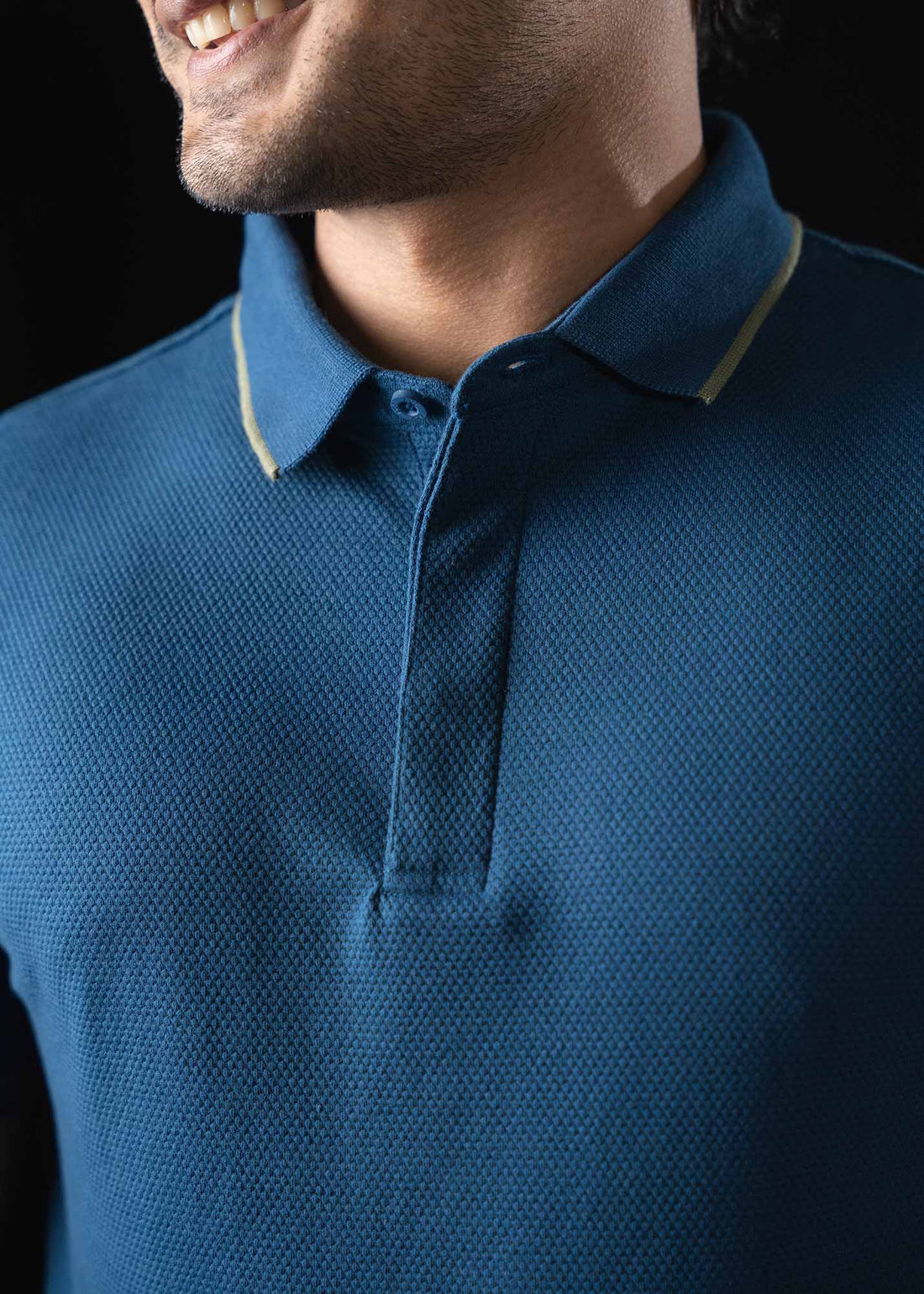 LCY | STRUCTURED CONTRAST TIPPING POLO LCY