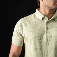 LCY | EMBOSSED JACQUARD TEXTURE POLO LCY