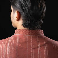 LCY | CONTRAST VERTICAL STREAK PRINT POLO LCY