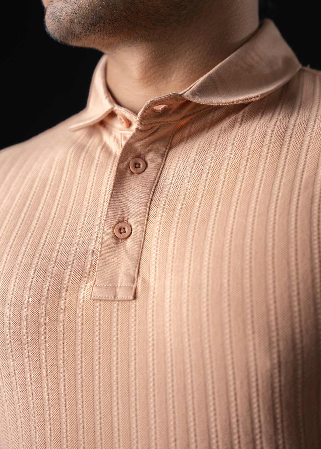 LCY | STRUCTURED VERTICAL STRIPE POLO LCY