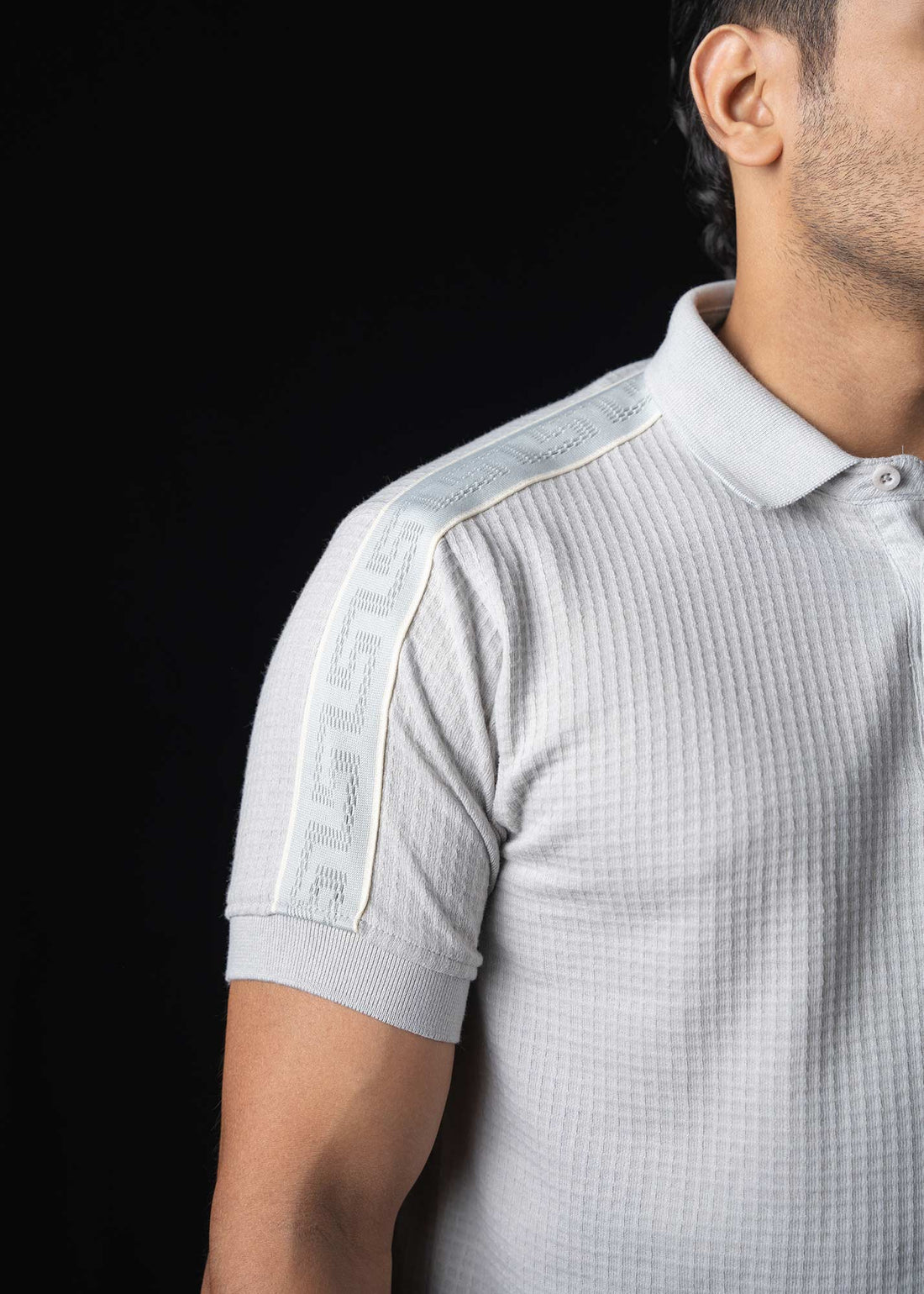 LCY | WAFFKE KNIT SHOULDER TAPE POLO LCY