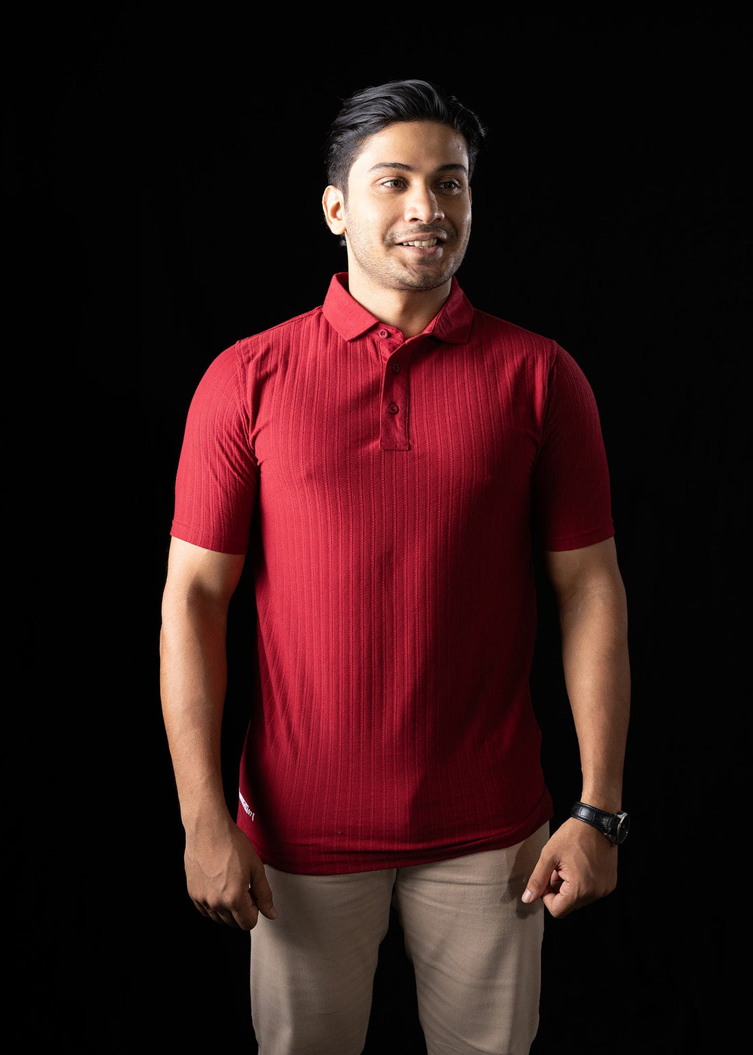 LCY | STRUCTURED VERTICAL STRIPE POLO LCY
