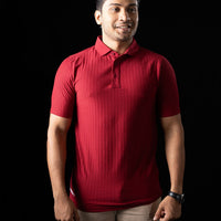 LCY | STRUCTURED VERTICAL STRIPE POLO LCY