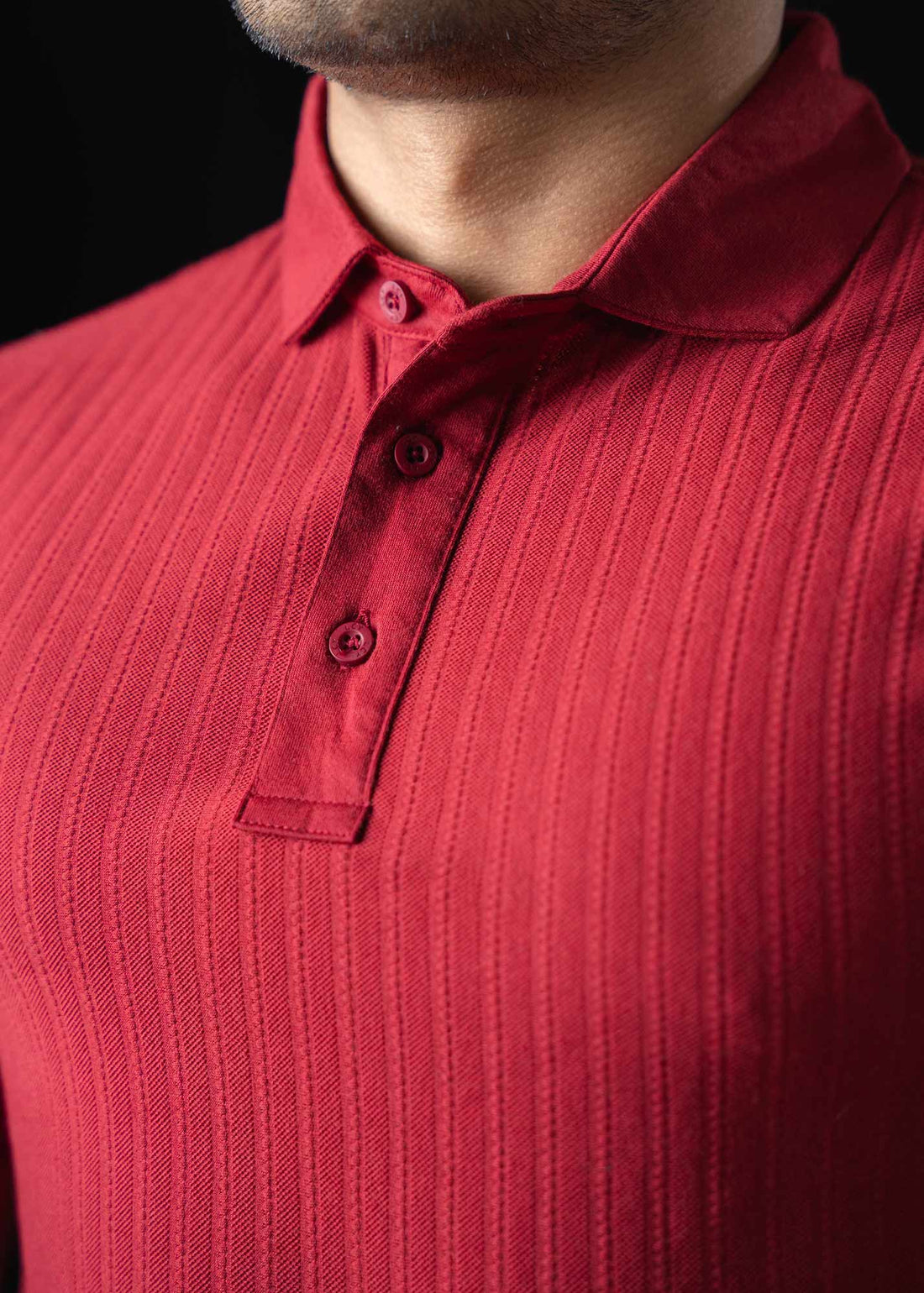 LCY | STRUCTURED VERTICAL STRIPE POLO LCY