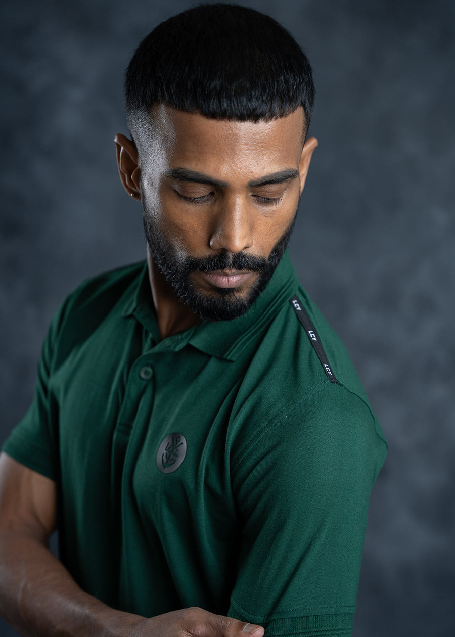 LCY | Twin Strped Collar Basic Polo