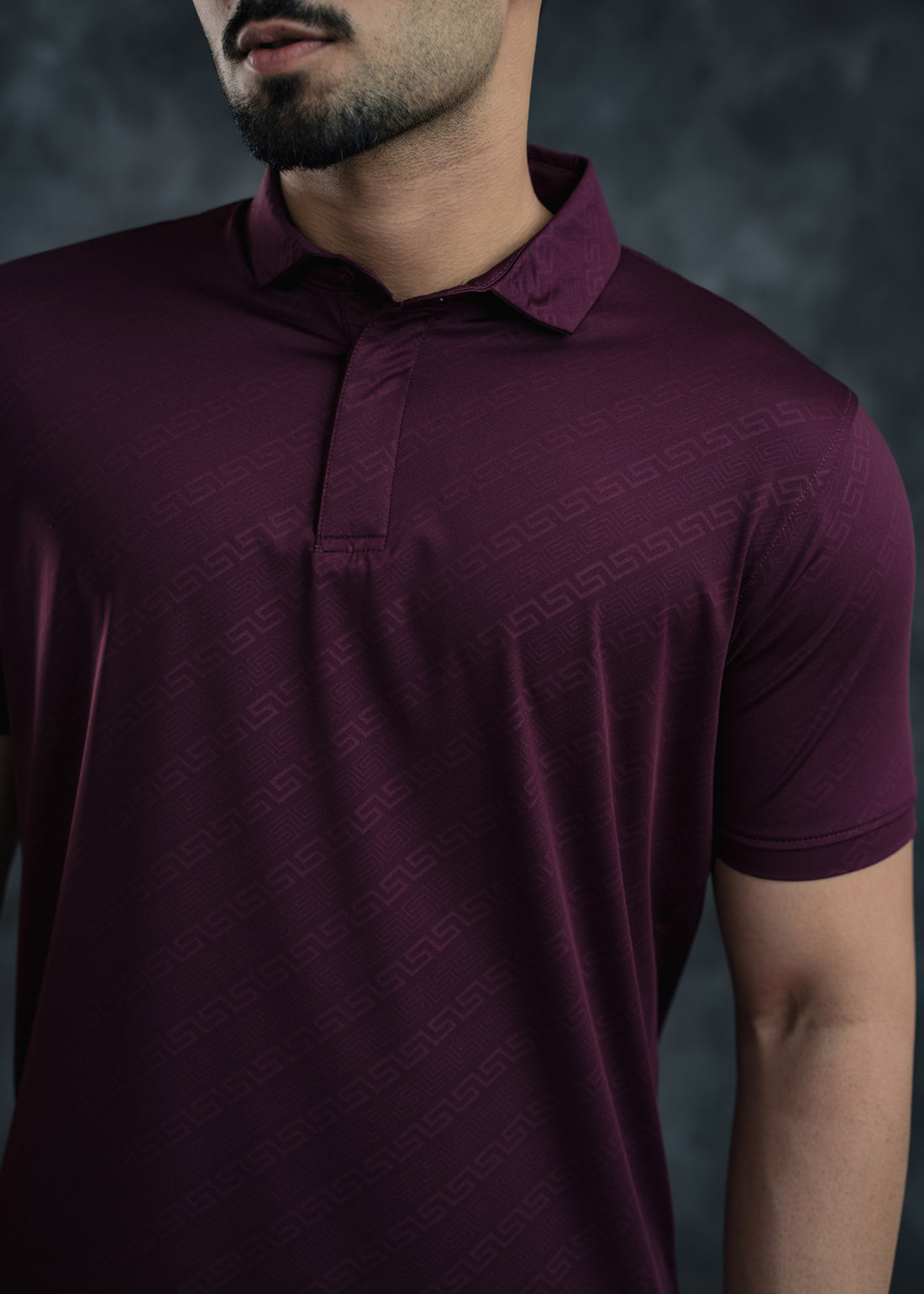 LCY | Premium Geometric Print Polo LCY