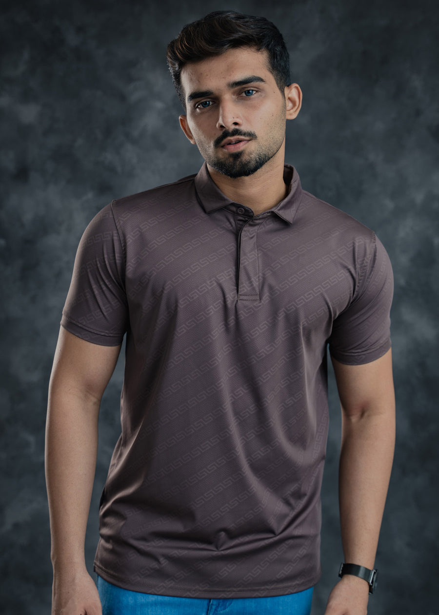 LCY | Premium Geometric Print Polo LCY