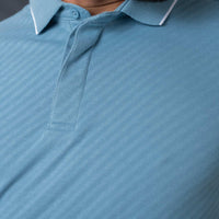 LCY | AW STRUCTURED STRIPE PIQUE POLO LCY