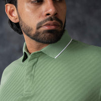 LCY | AW STRUCTURED STRIPE PIQUE POLO LCY