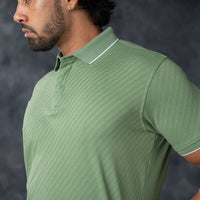 LCY | AW STRUCTURED STRIPE PIQUE POLO LCY