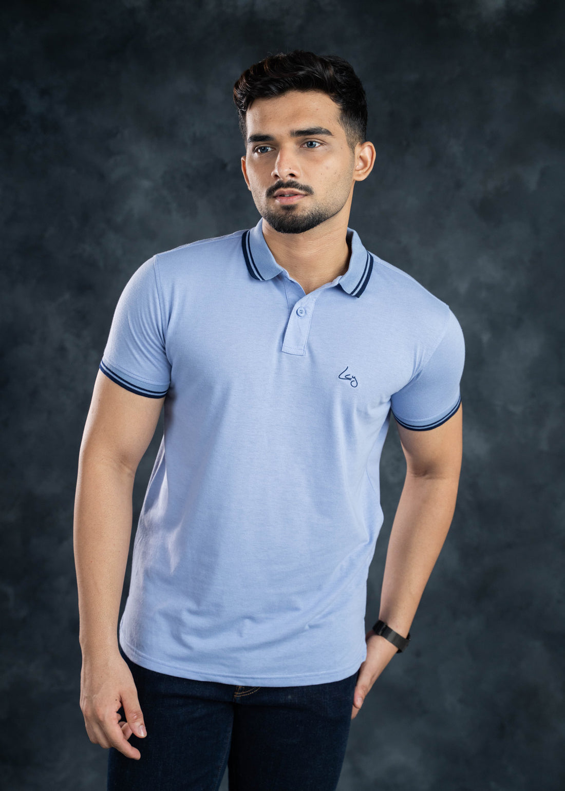 LCY | Contrast Twin Tipped Basic Polo LCY