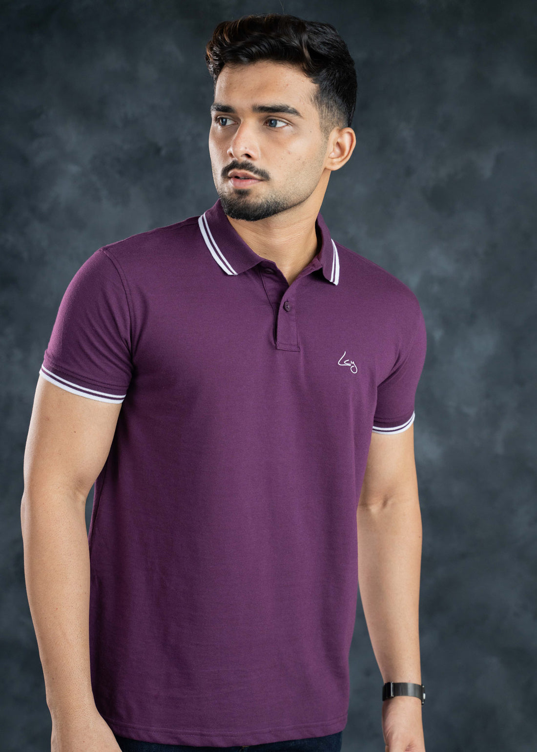 LCY | Contrast Twin Tipped Basic Polo LCY