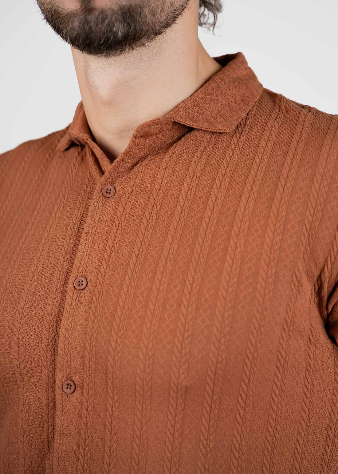 LCY | TEXTURED STRIPE SHIRT