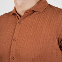 LCY | TEXTURED STRIPE SHIRT