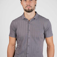 LCY | TEXTURED STRIPE SHIRT