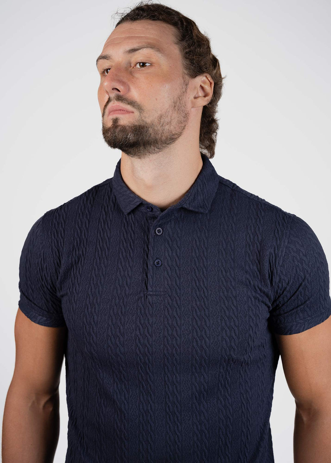 LCY | TEXTURED STRIPE POLO