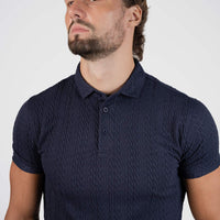 LCY | TEXTURED STRIPE POLO