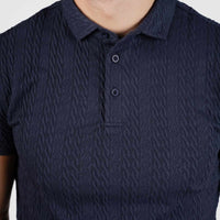 LCY | TEXTURED STRIPE POLO