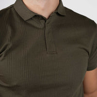 LCY | TEXTURED VERTICAL STRIPE POLO LCY