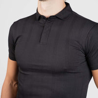 LCY | TEXTURED VERTICAL STRIPE POLO LCY