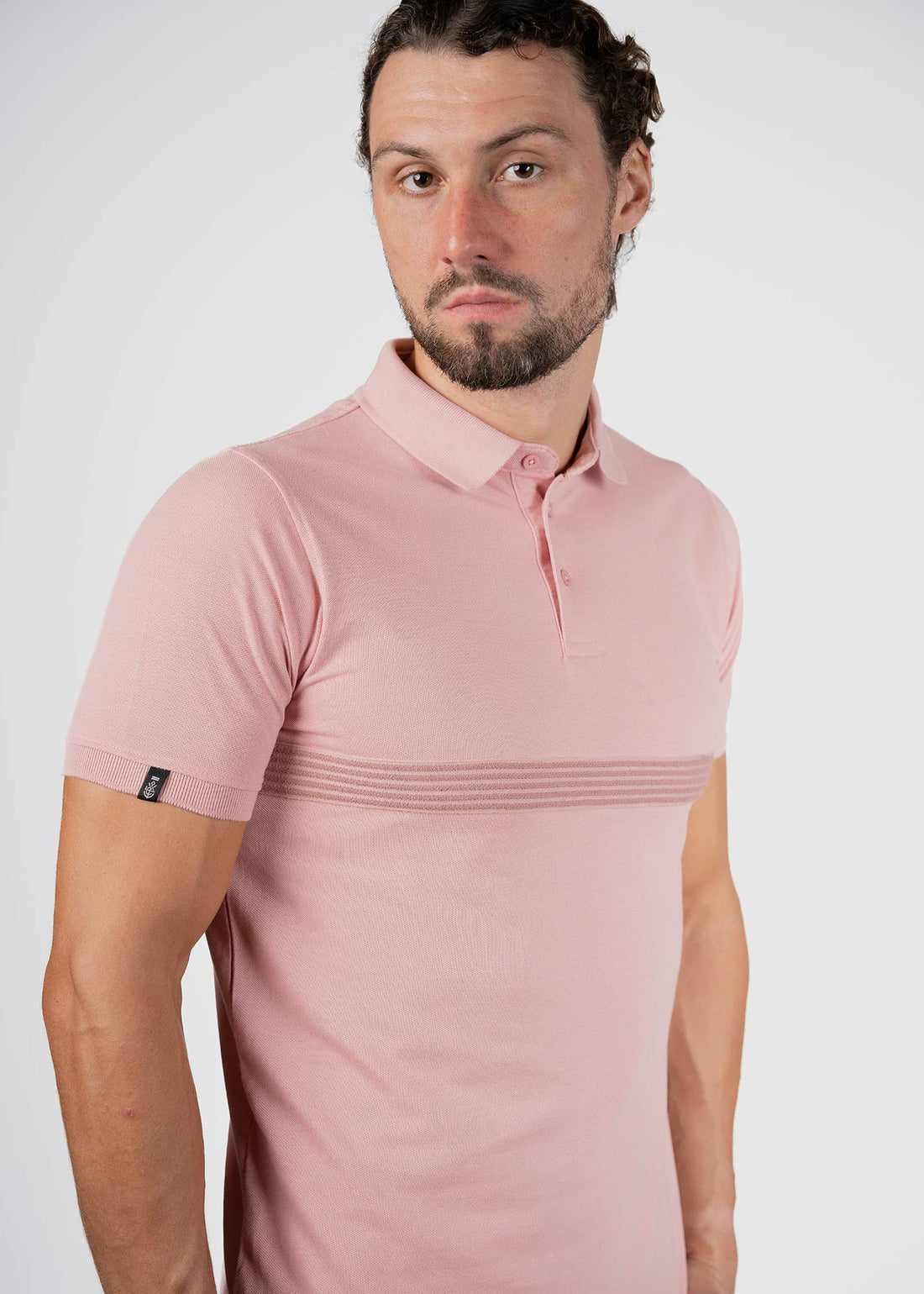 LCY | ISLAND RAYS DEPTH STRIPED POLO