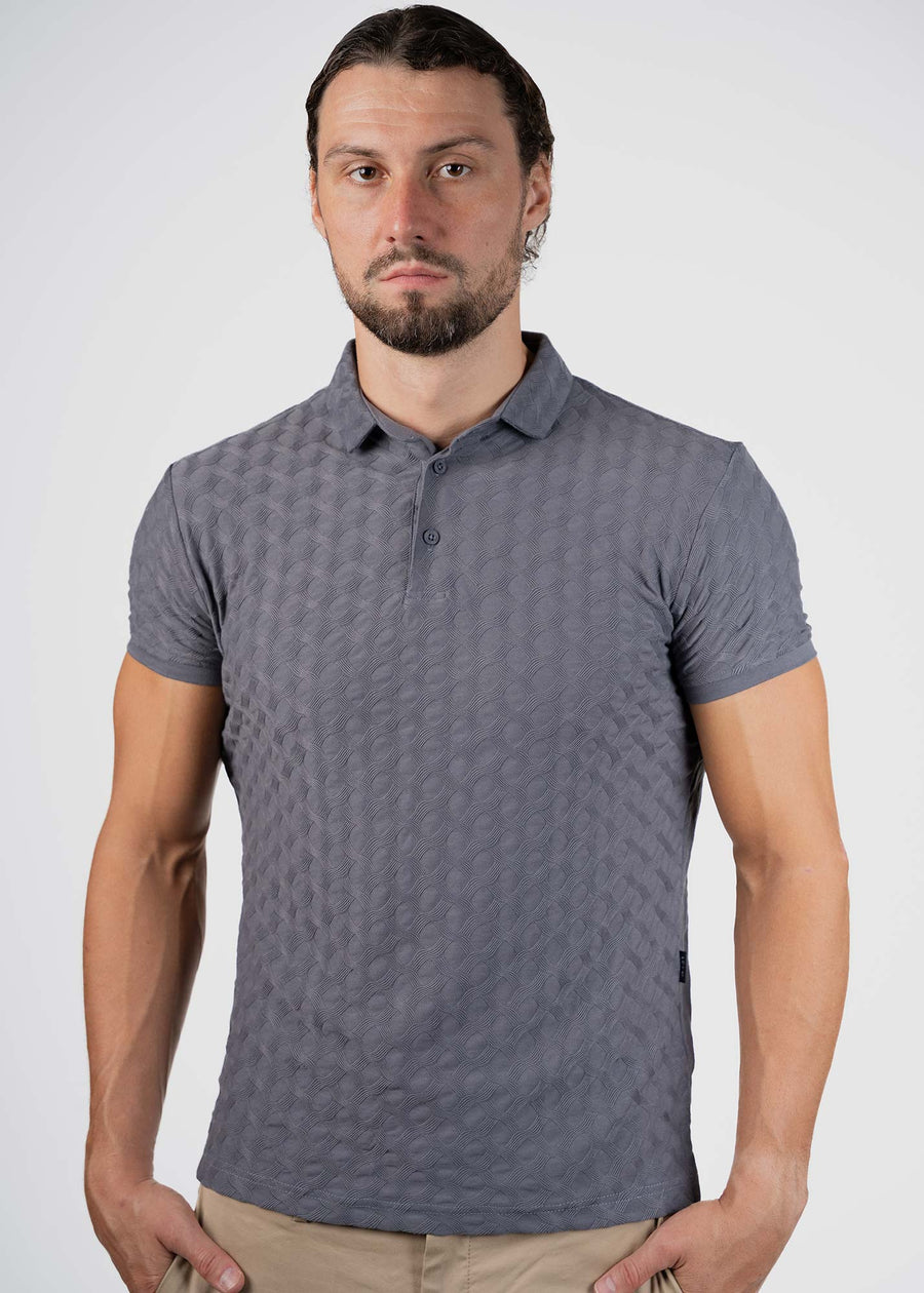 LCY | ISLAND RAYS TEXTURED POLO