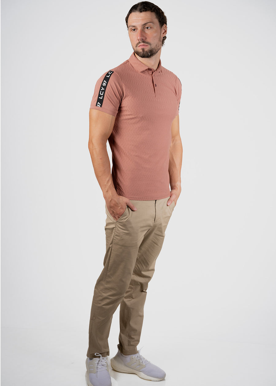 LCY | ISLAND RAYS TONELY TEXTURED POLO