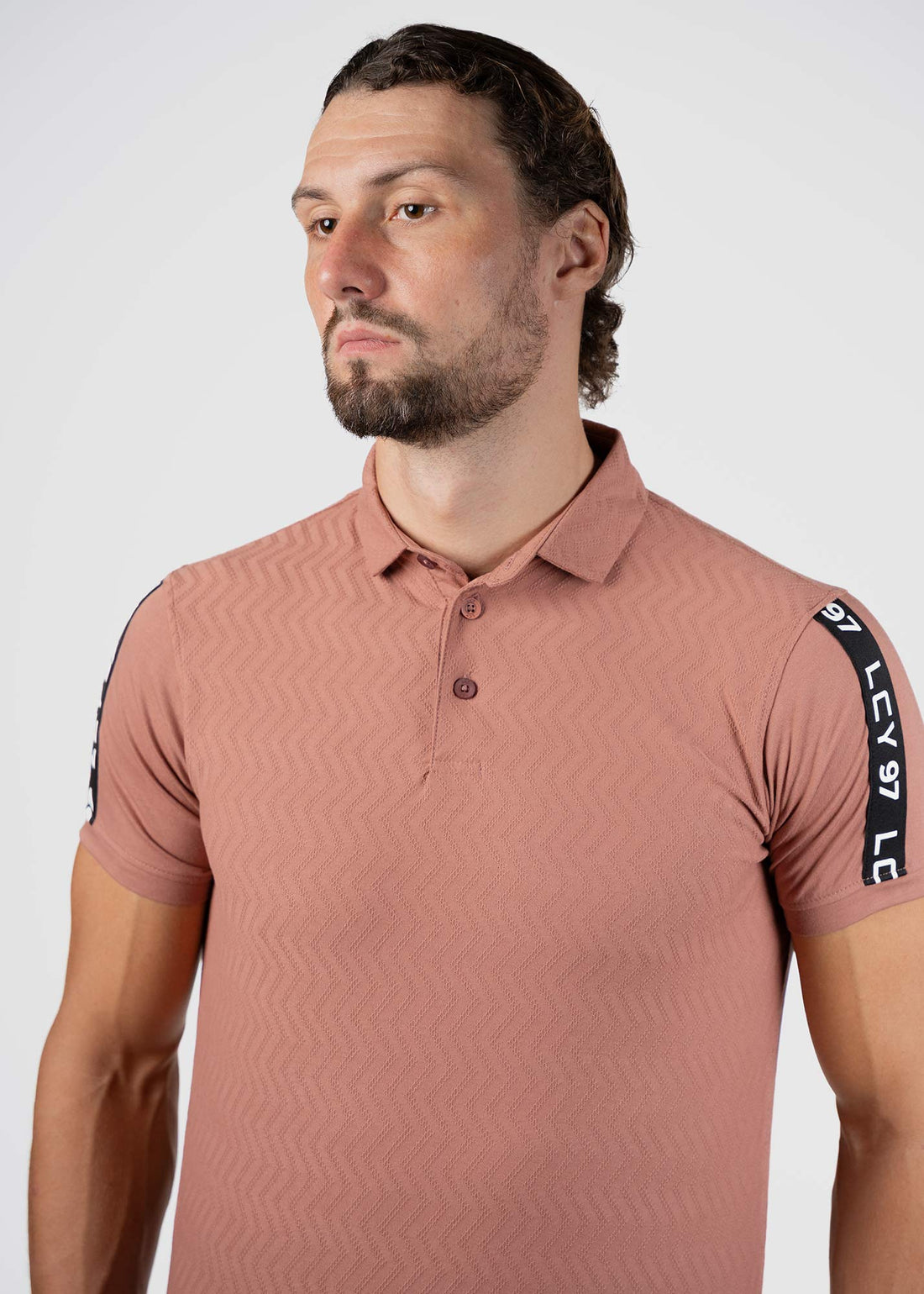 LCY | ISLAND RAYS TONELY TEXTURED POLO