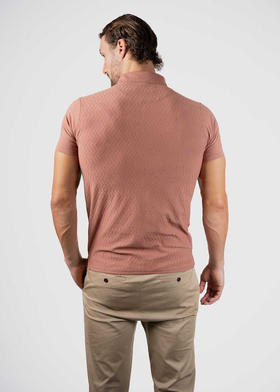 LCY | ISLAND RAYS TONELY TEXTURED POLO