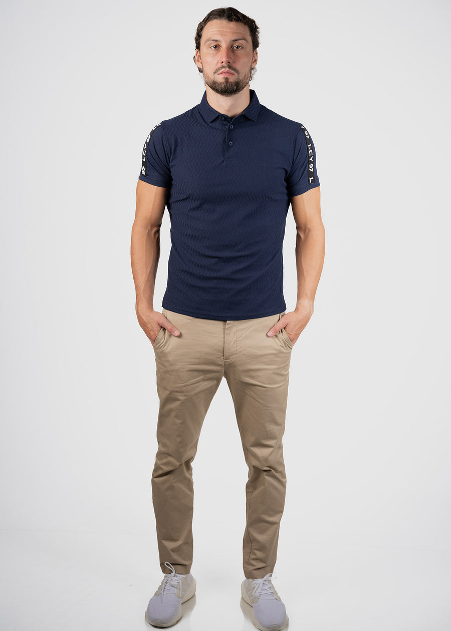 LCY | ISLAND RAYS TONELY TEXTURED POLO