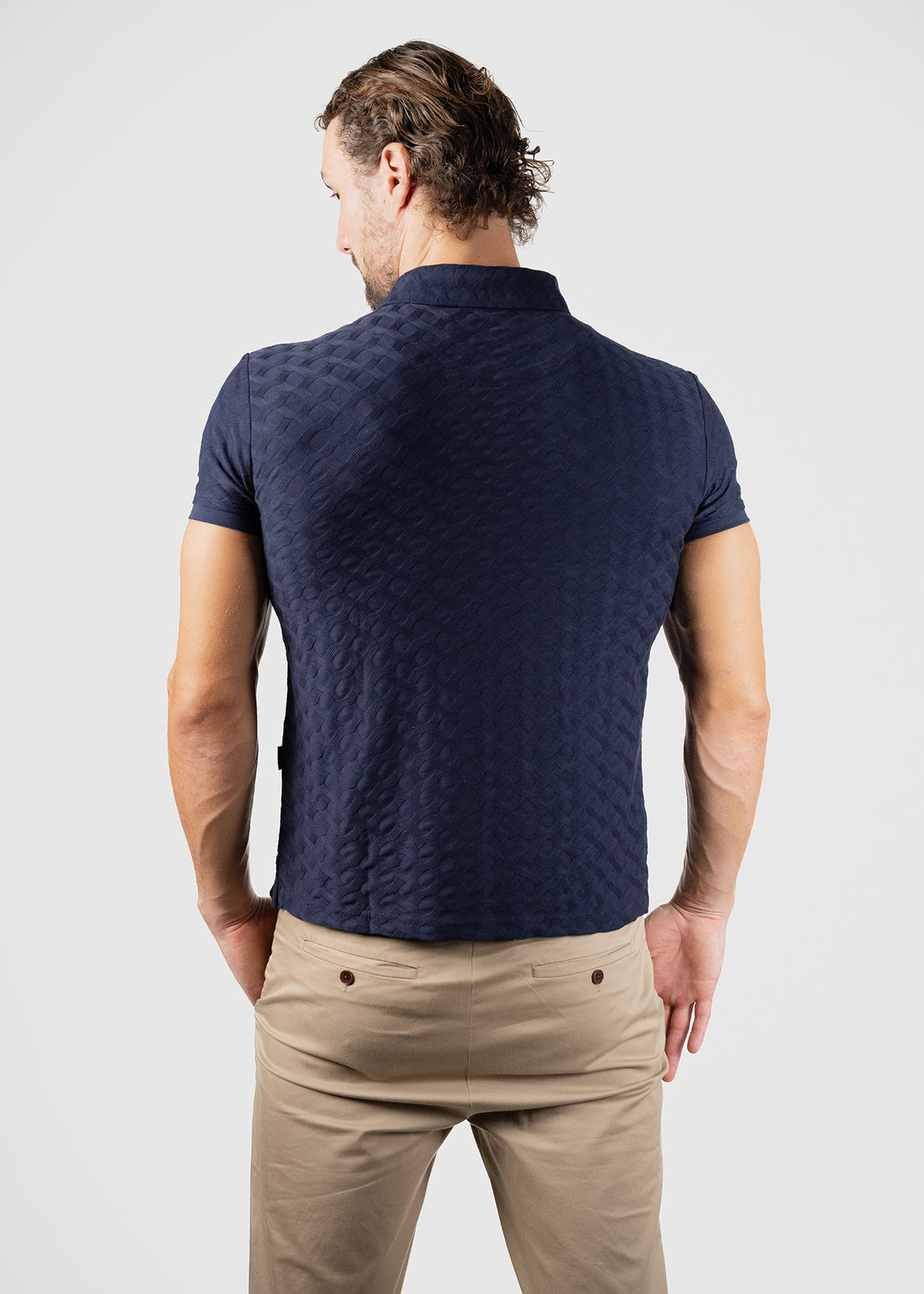 LCY | ISLAND RAYS TEXTURED POLO