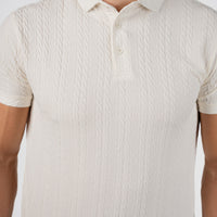 LCY | TEXTURED STRIPE POLO