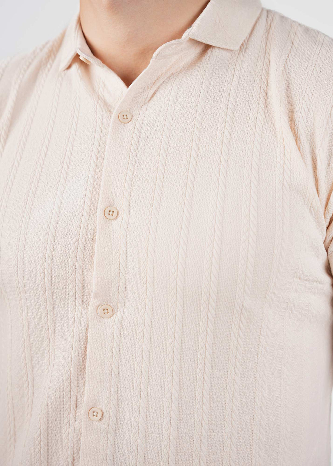 LCY | TEXTURED STRIPE SHIRT