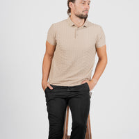 LCY | ISLAND RAYS TEXTURED POLO