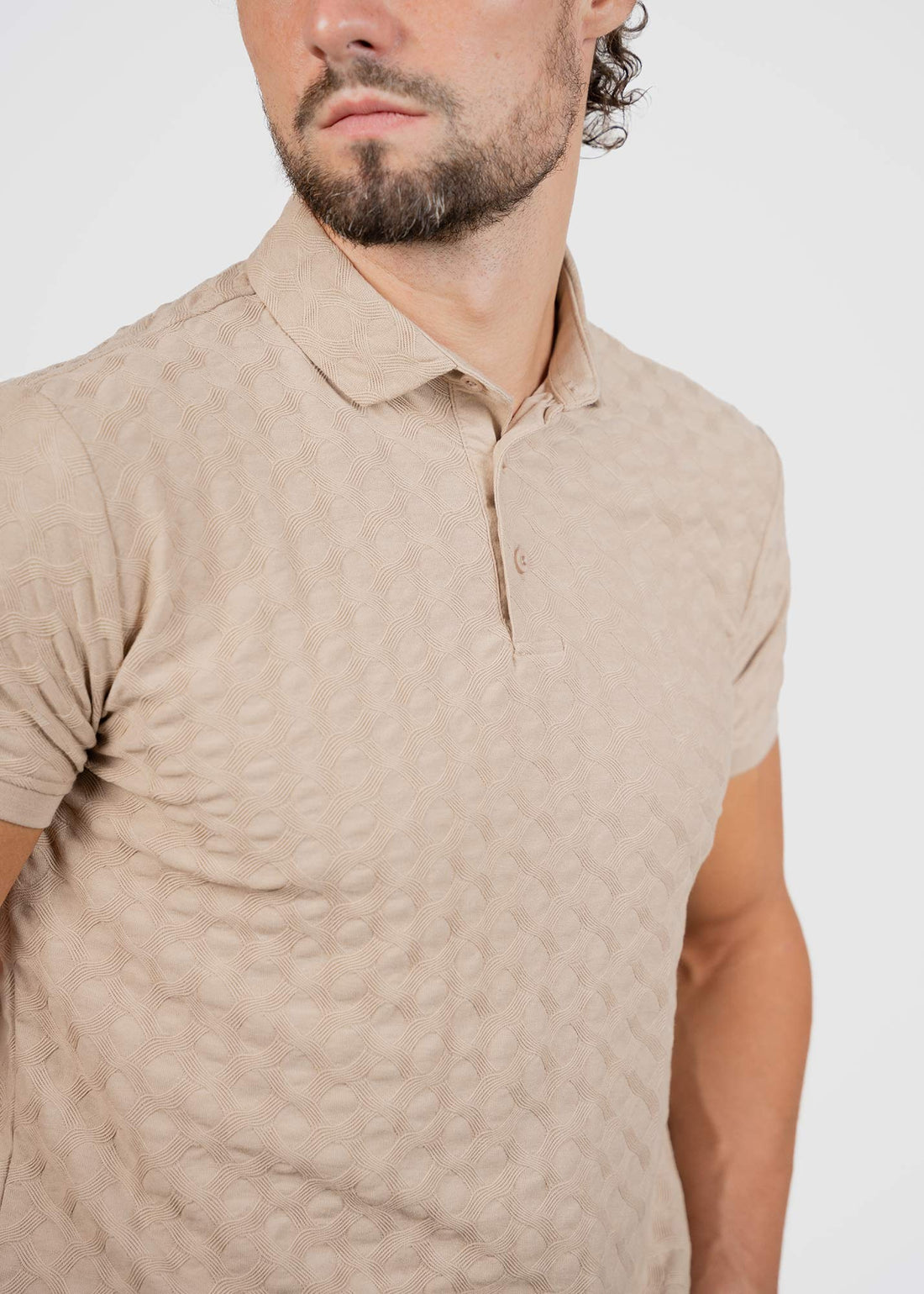 LCY | ISLAND RAYS TEXTURED POLO