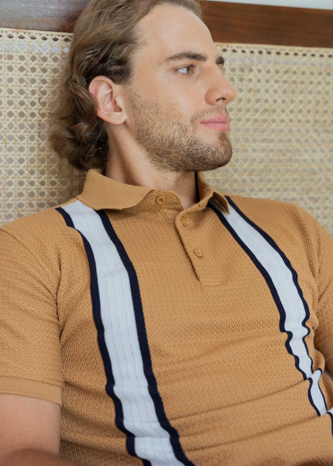 LCY | STRUCTURED VERTICAL STRIPE TAILOR POLO LCY