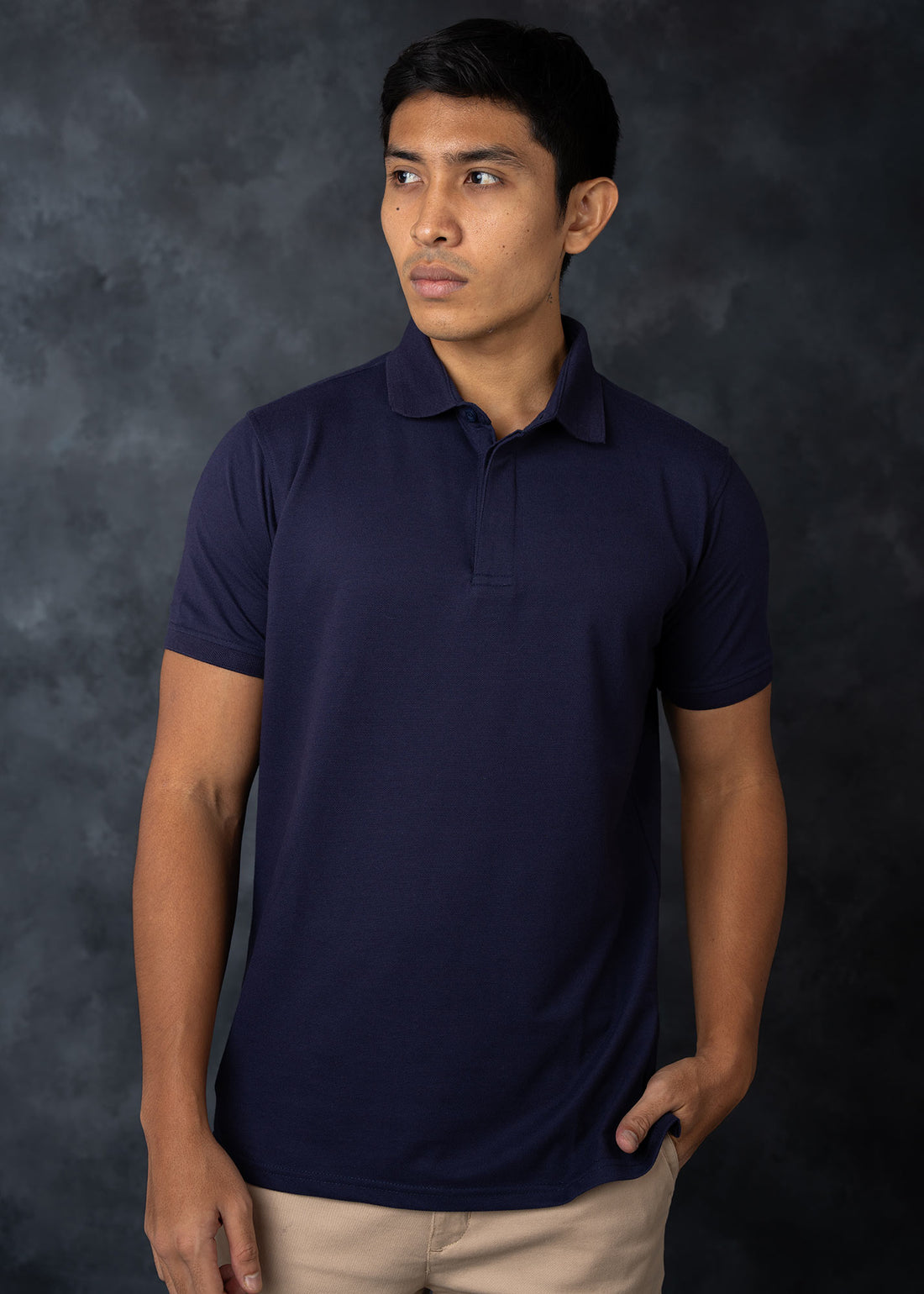 LCY | JAQUARD COLLAR BASIC POLO LCY