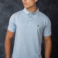 LCY | POP-CORN KNIT CONTARST POLO LCY