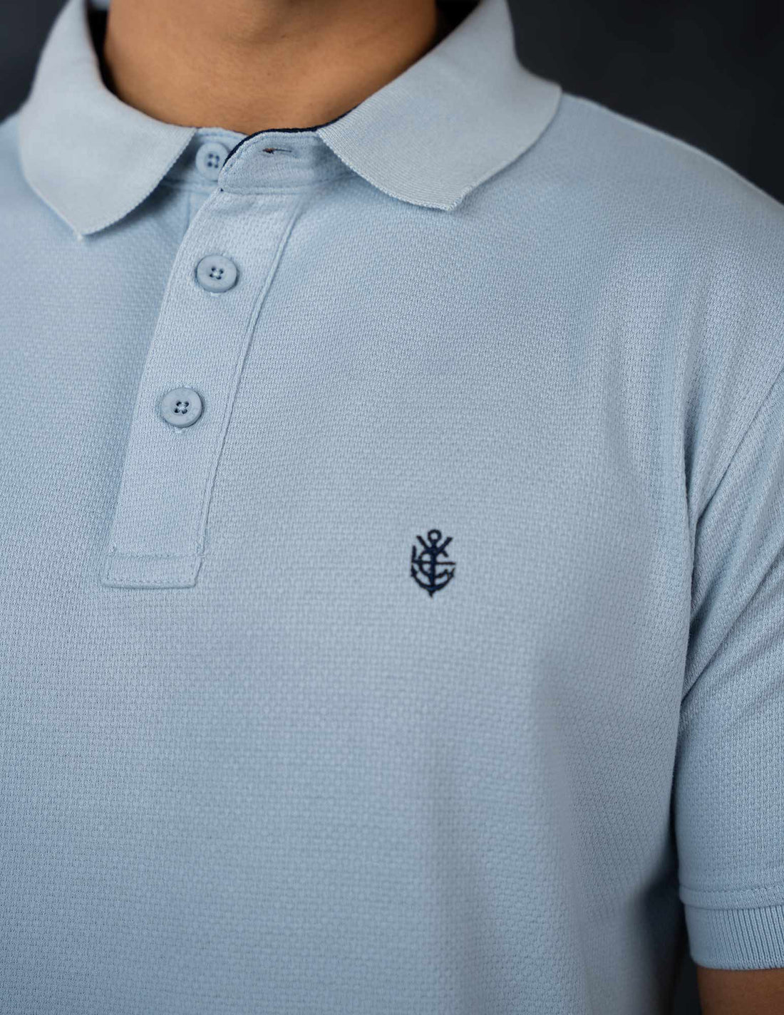 LCY | POP-CORN KNIT CONTARST POLO LCY