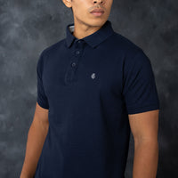 LCY | POP-CORN KNIT CONTARST POLO LCY