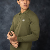 LCY | TEXTURED LONG SLEEVE POLO LCY