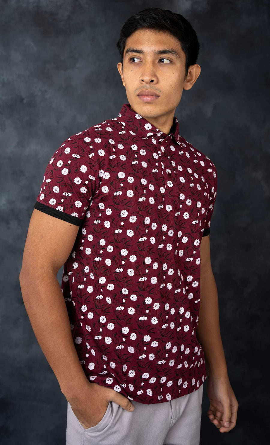 LCY | FLORAL AOP POLO