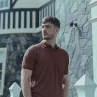 LCY | STRUCTURED JAQUARD STRIPE POLO (Copy) LCY