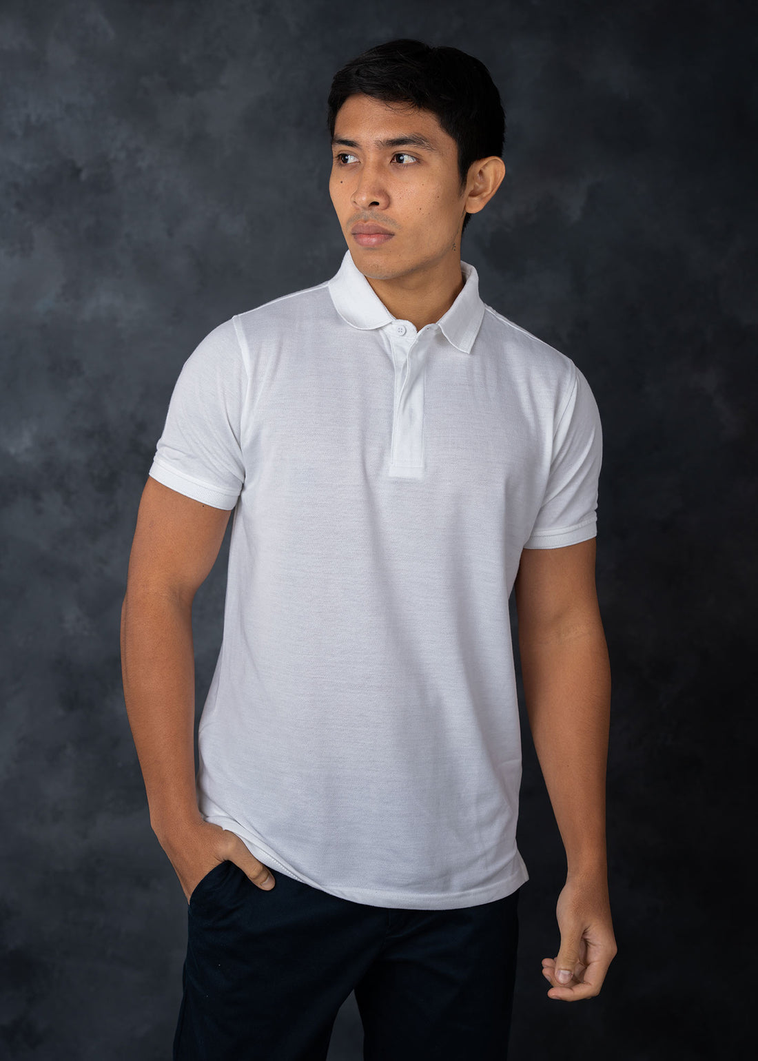 LCY | JAQUARD COLLAR BASIC POLO LCY