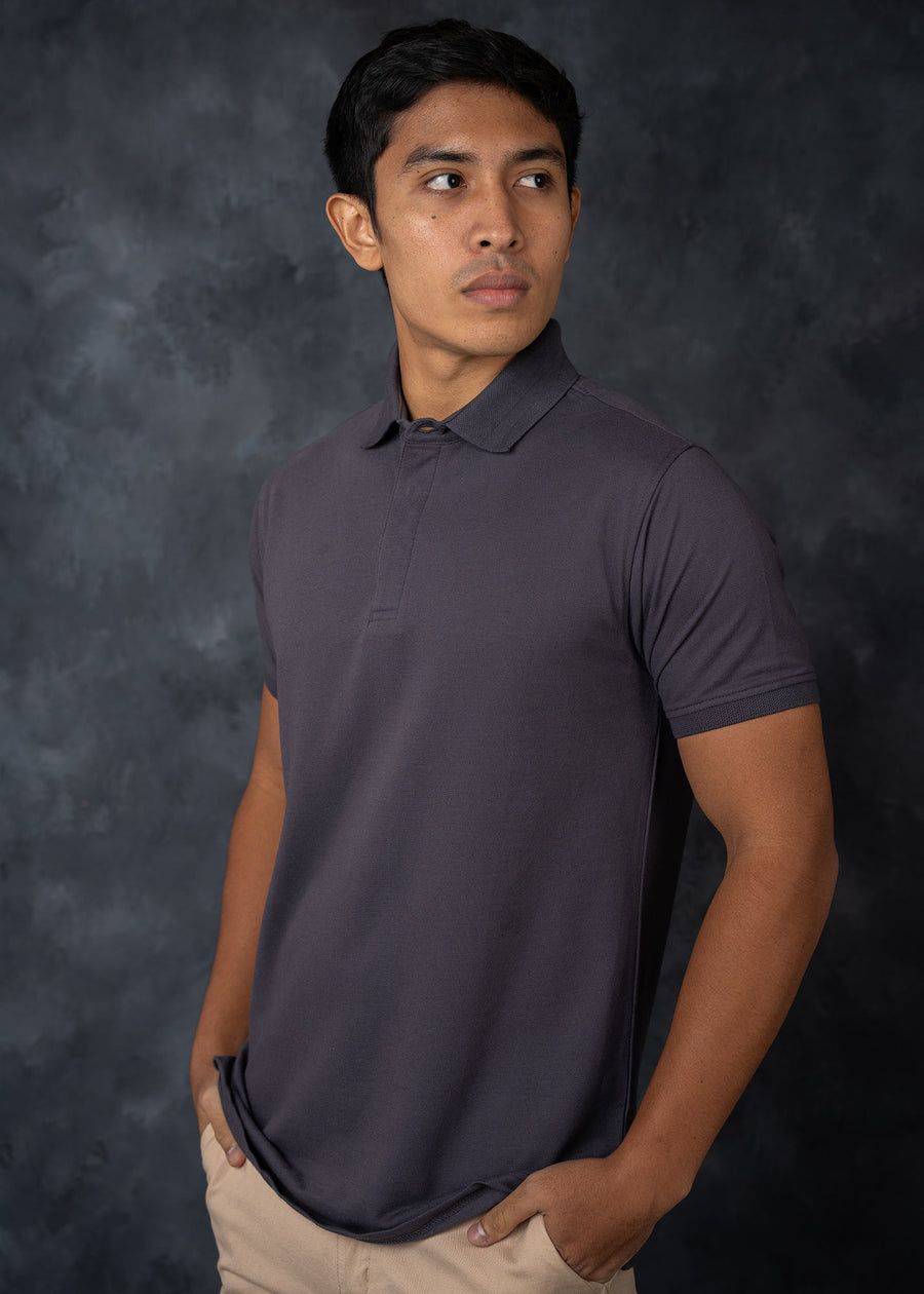 LCY | JAQUARD COLLAR BASIC POLO LCY