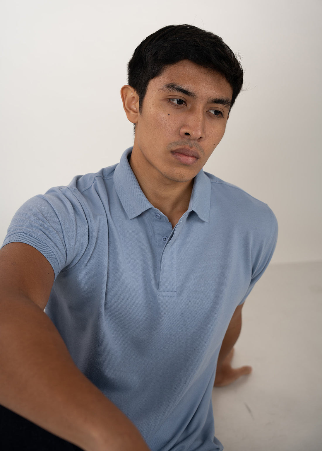 LCY | JAQUARD COLLAR BASIC POLO LCY