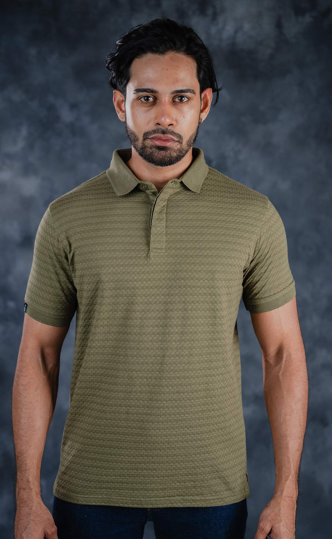 LCY | AW HONEYCOMB STRUCTURED POLO LCY