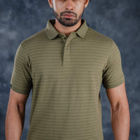 LCY | AW HONEYCOMB STRUCTURED POLO LCY